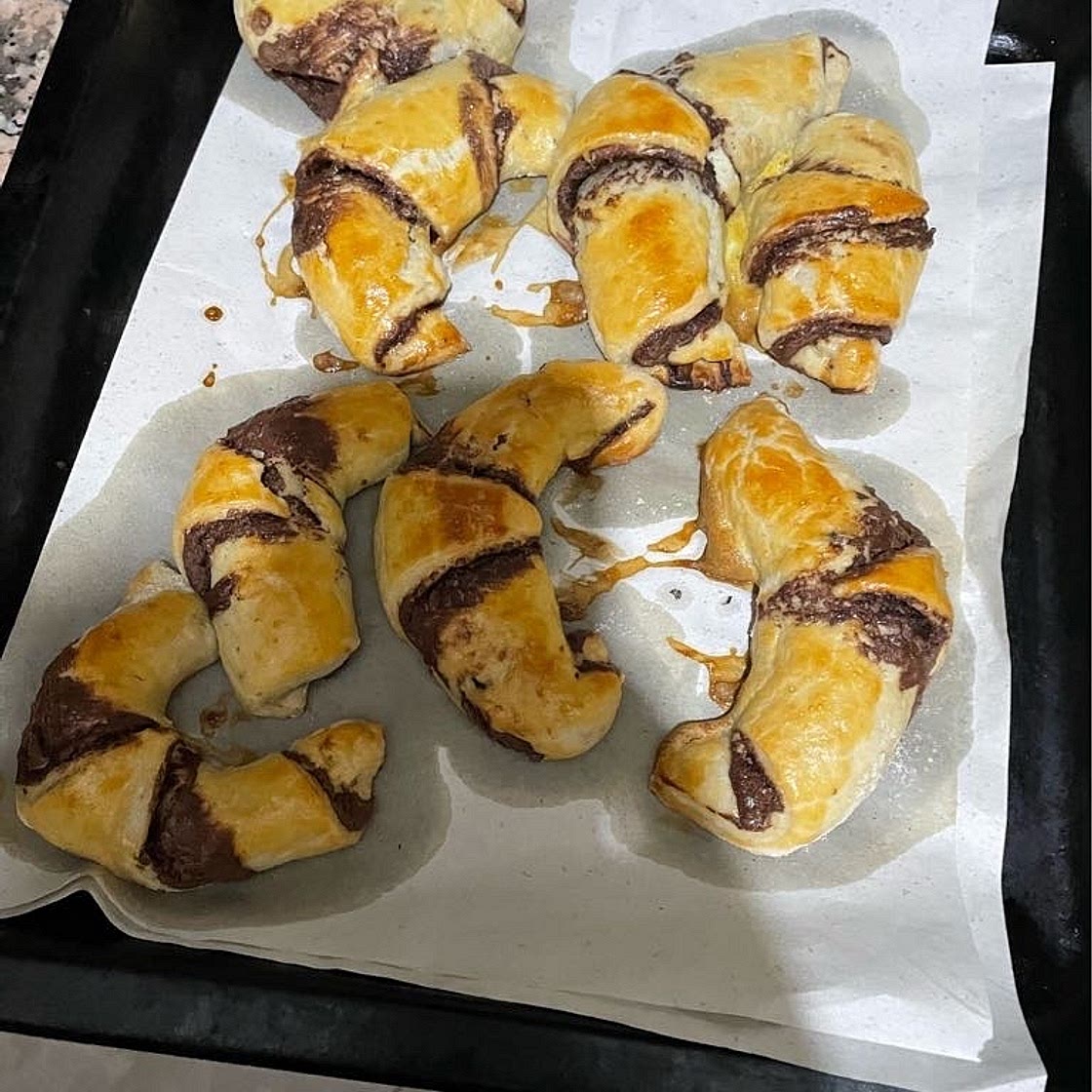 Croissants au Nutella