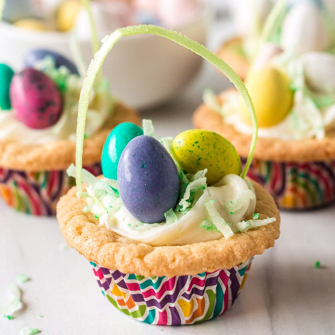 Easter Basket Cookie Cups