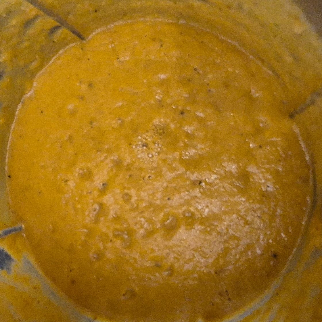 Carrot, Chickpeas, Onion & Garlic Soup