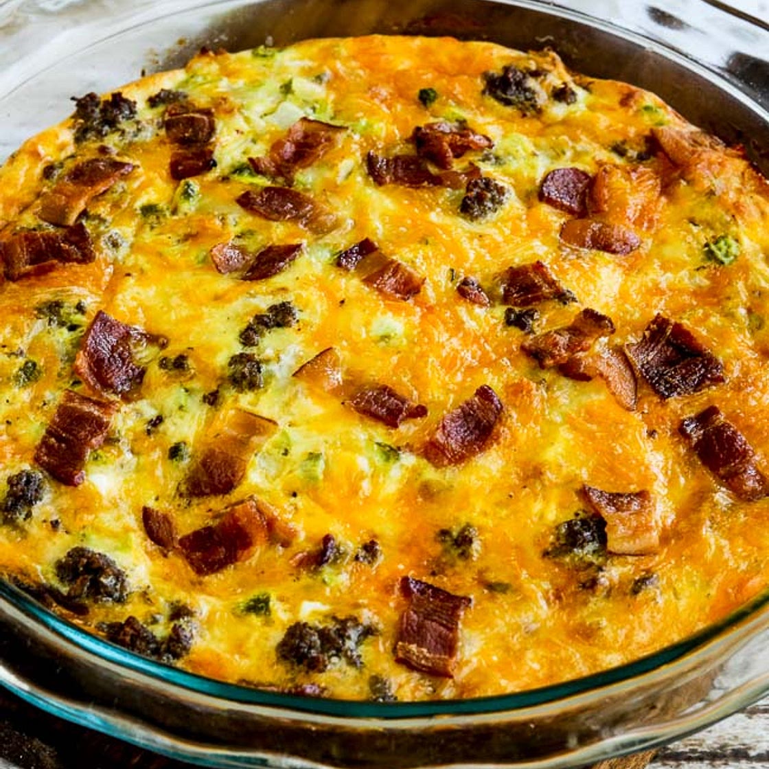 Bacon Cheeseburger Keto Breakfast Quiche