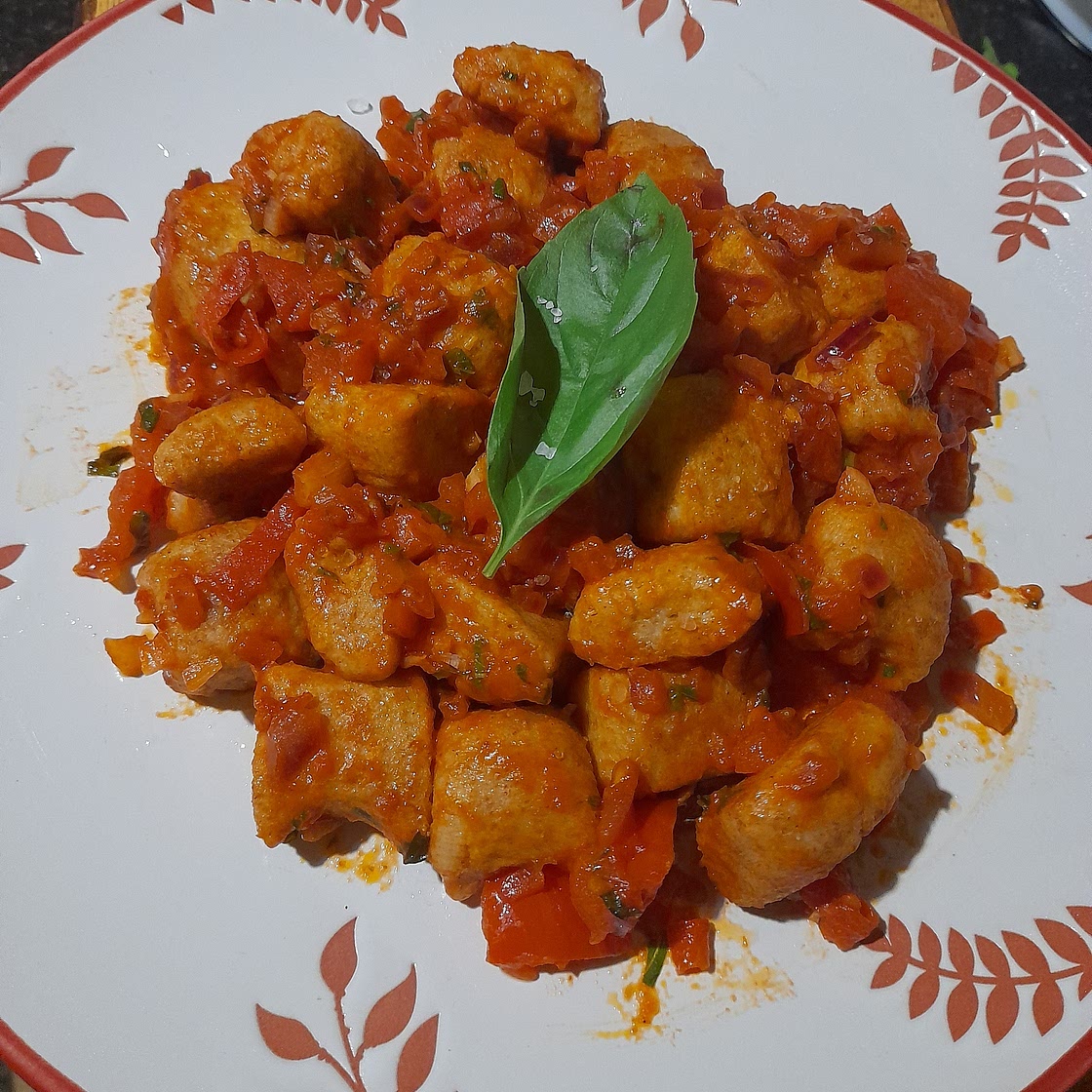 Potato gnocci in a tomato sauce