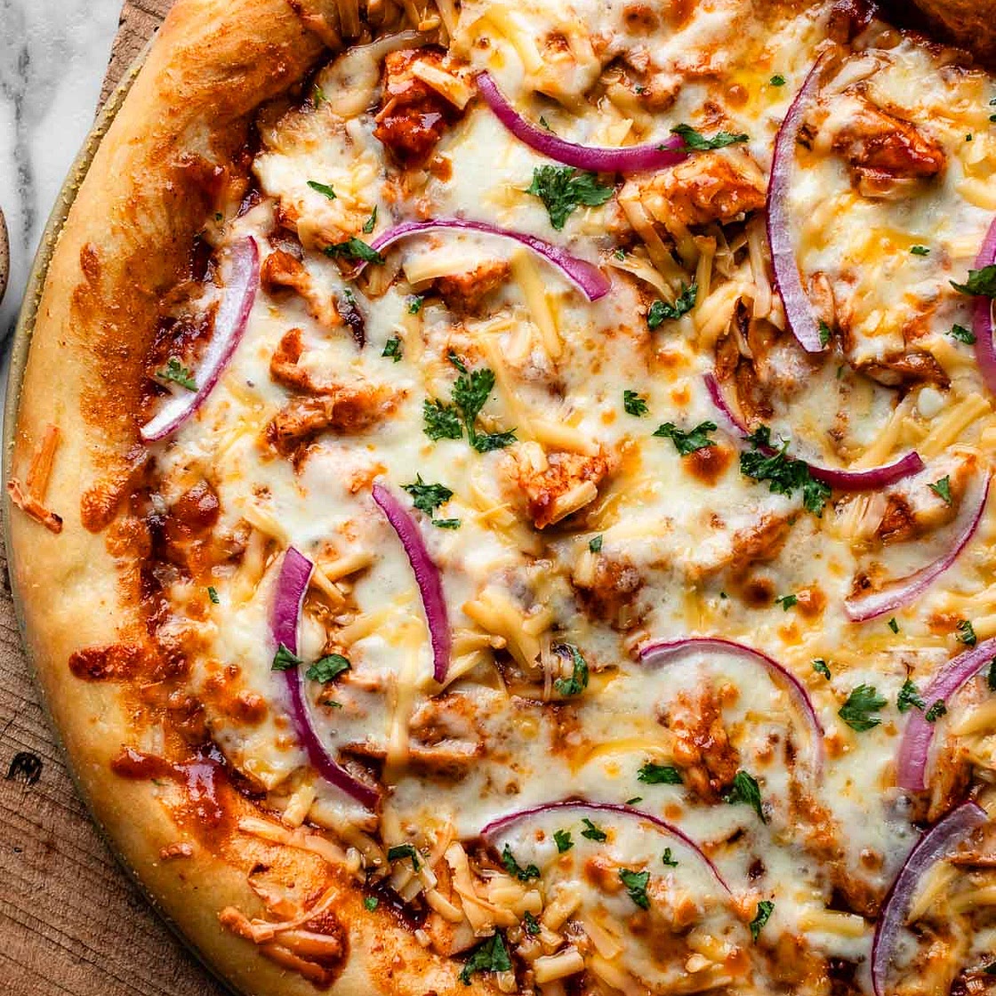 Homemade BBQ Chicken Pizza