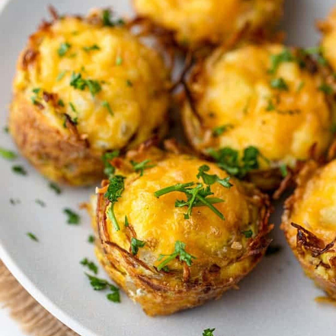 Hash Brown Egg Nests