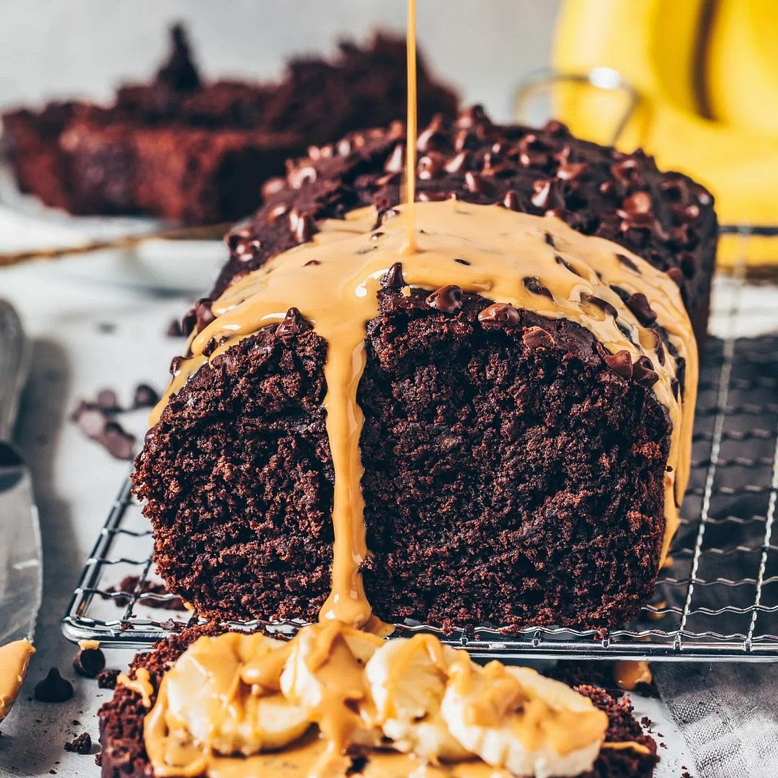 Vegan Chocolate Banana Bread