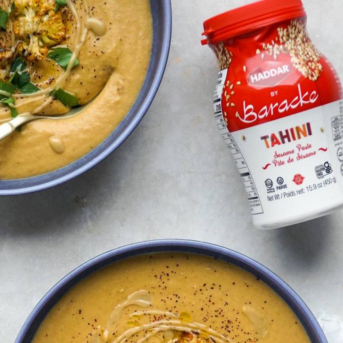 Roasted Cauliflower and Tahini Soup