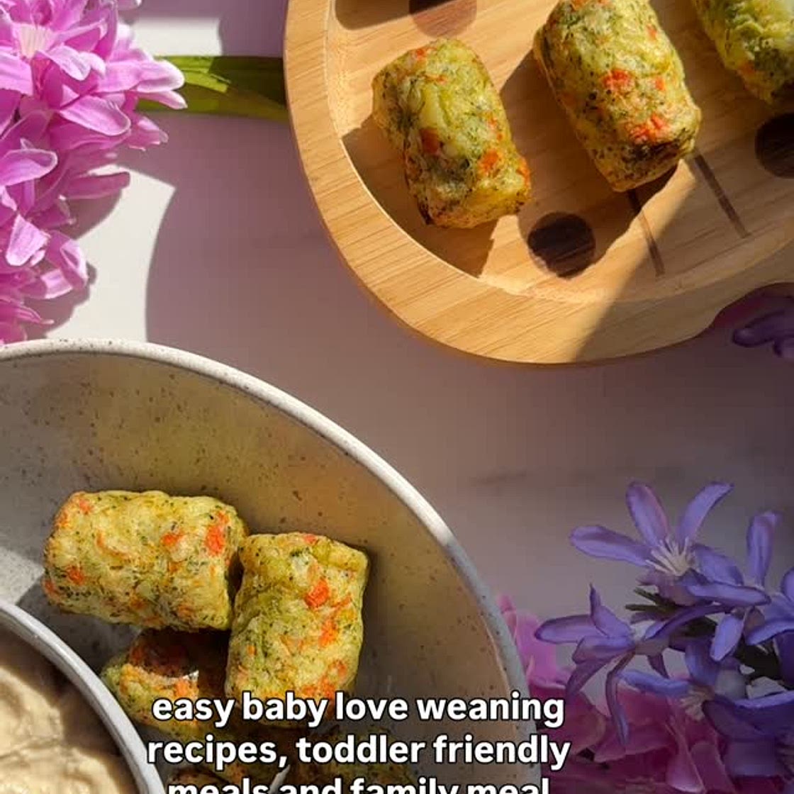 Allergy friendly potato, broccoli carrot Tots