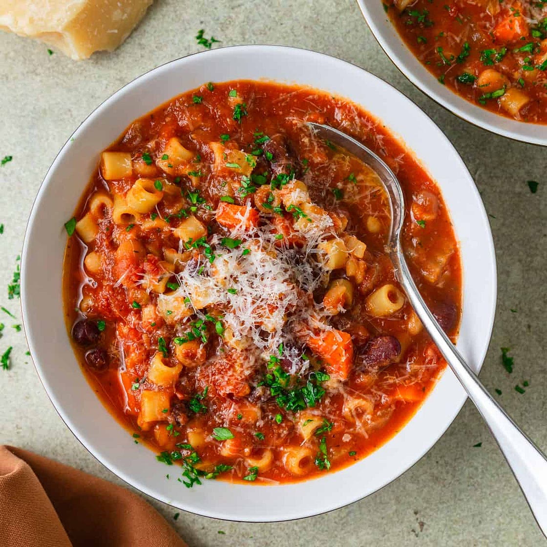 Vegetarian Pasta Fagioli