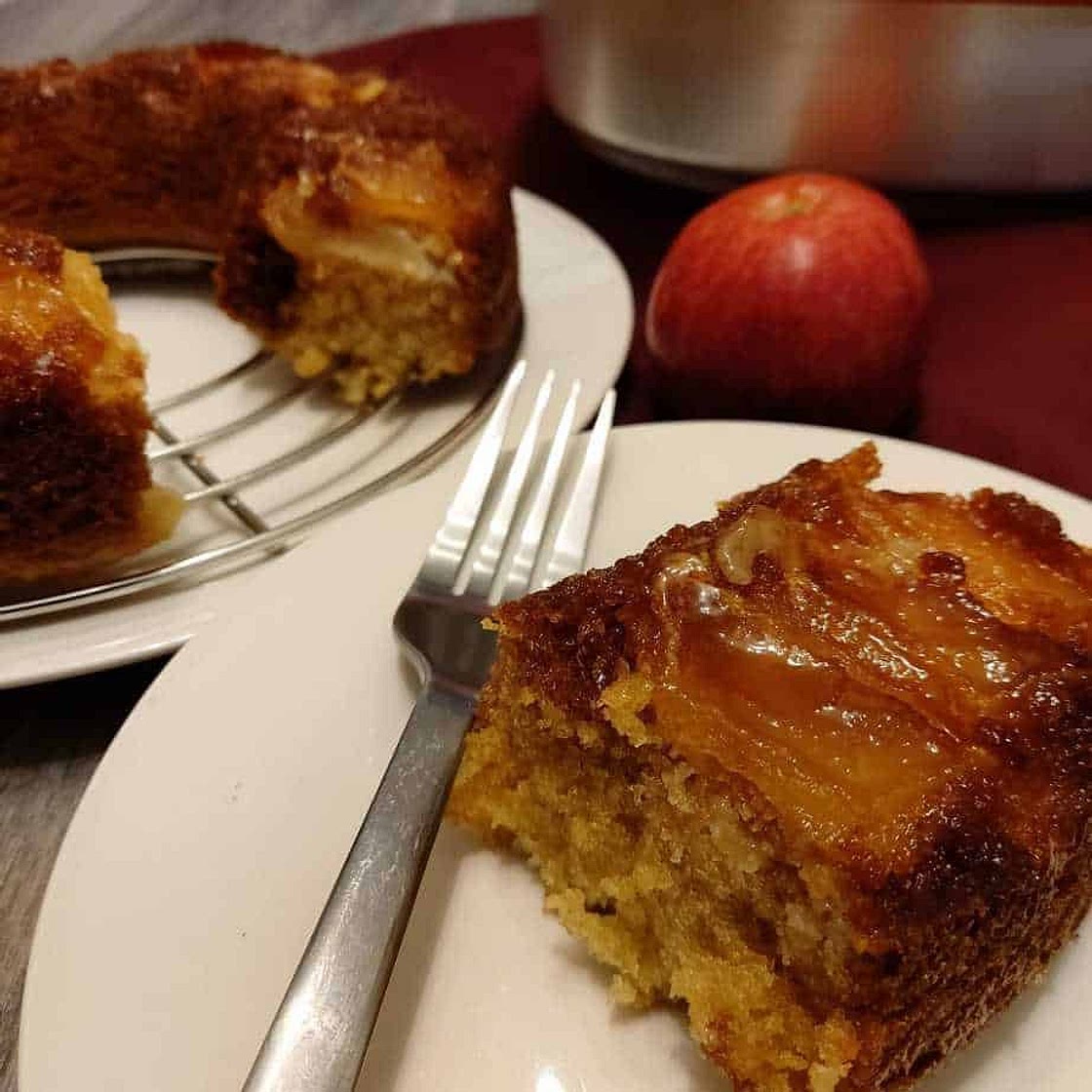 Toffee Apple Upside Down Cake