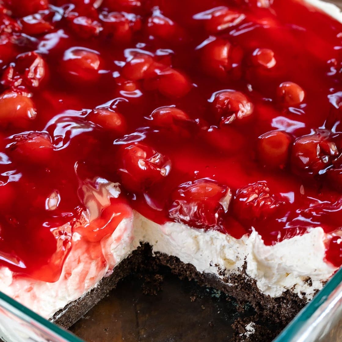 No Bake Cherry Cheesecake Dessert Recipe