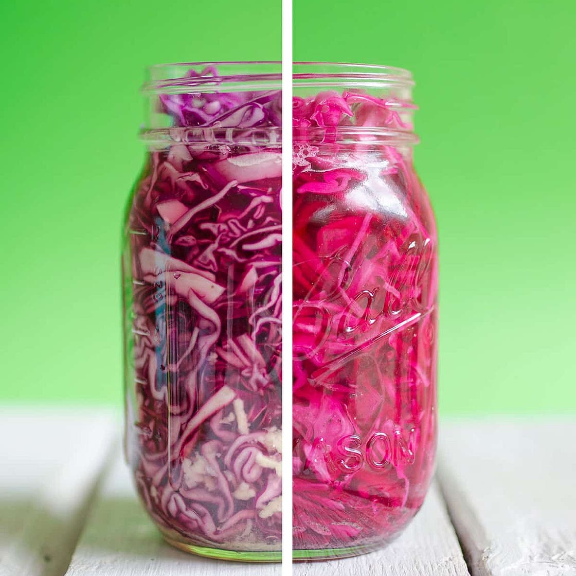 Easy Pickled Red Cabbage