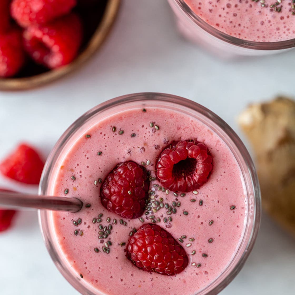 Raspberry Ginger Smoothie