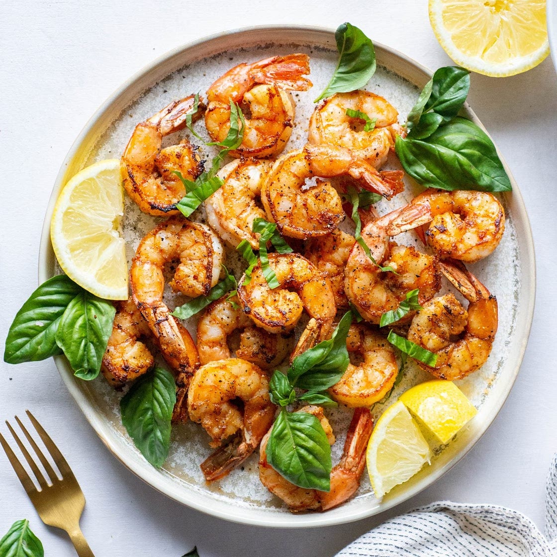 Easy Garlic Basil Sautéed Shrimp