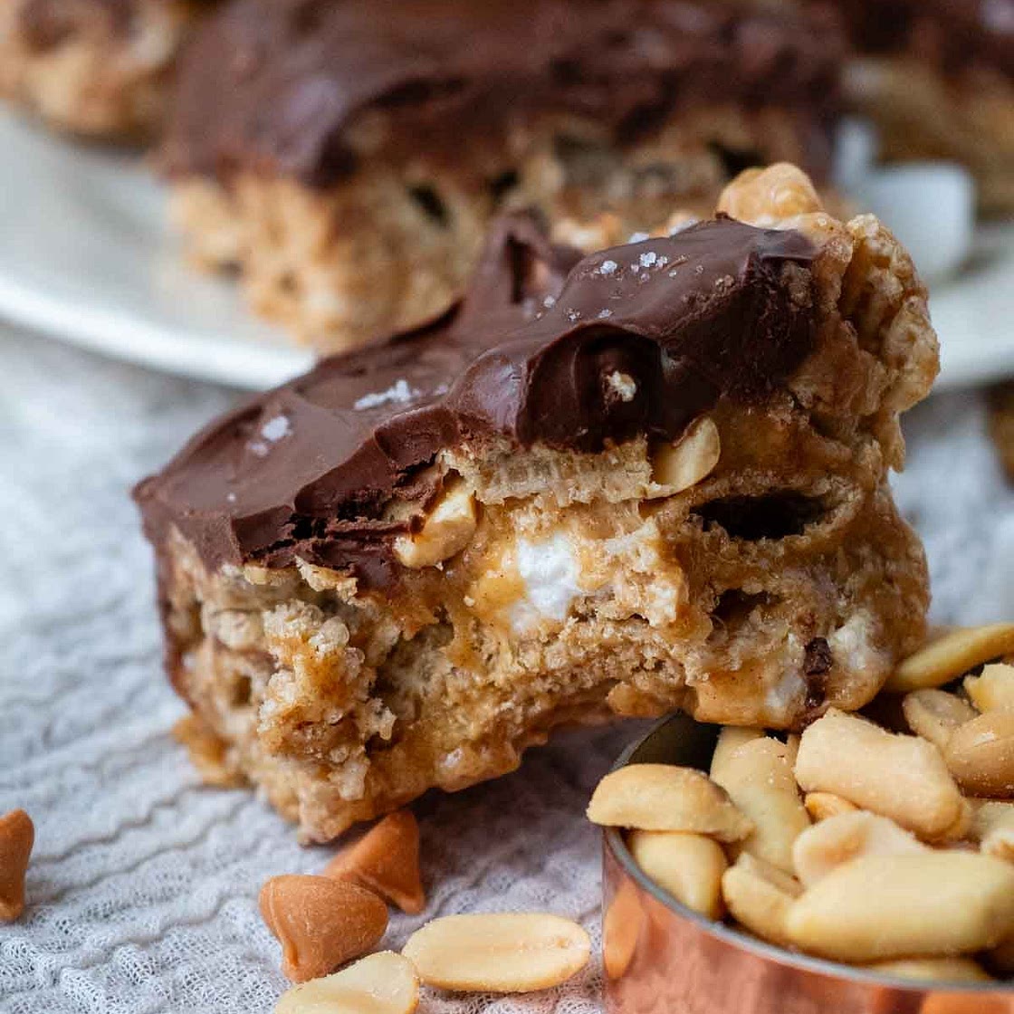 Gooey Scotcheroos with Marshmallows (Gluten-Free)