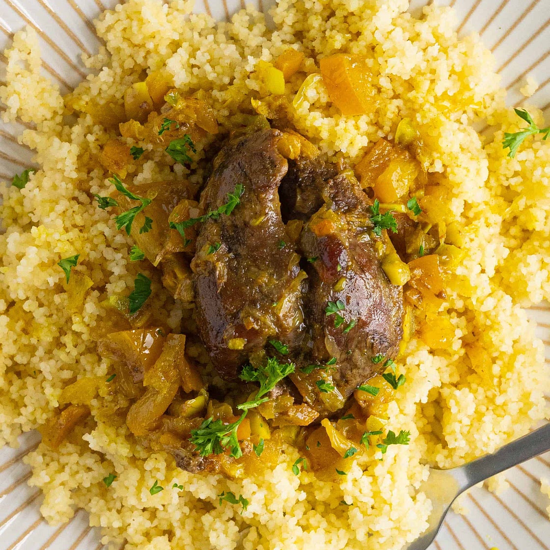 Authentic Moroccan Lamb Shank Tagine (Tangia)