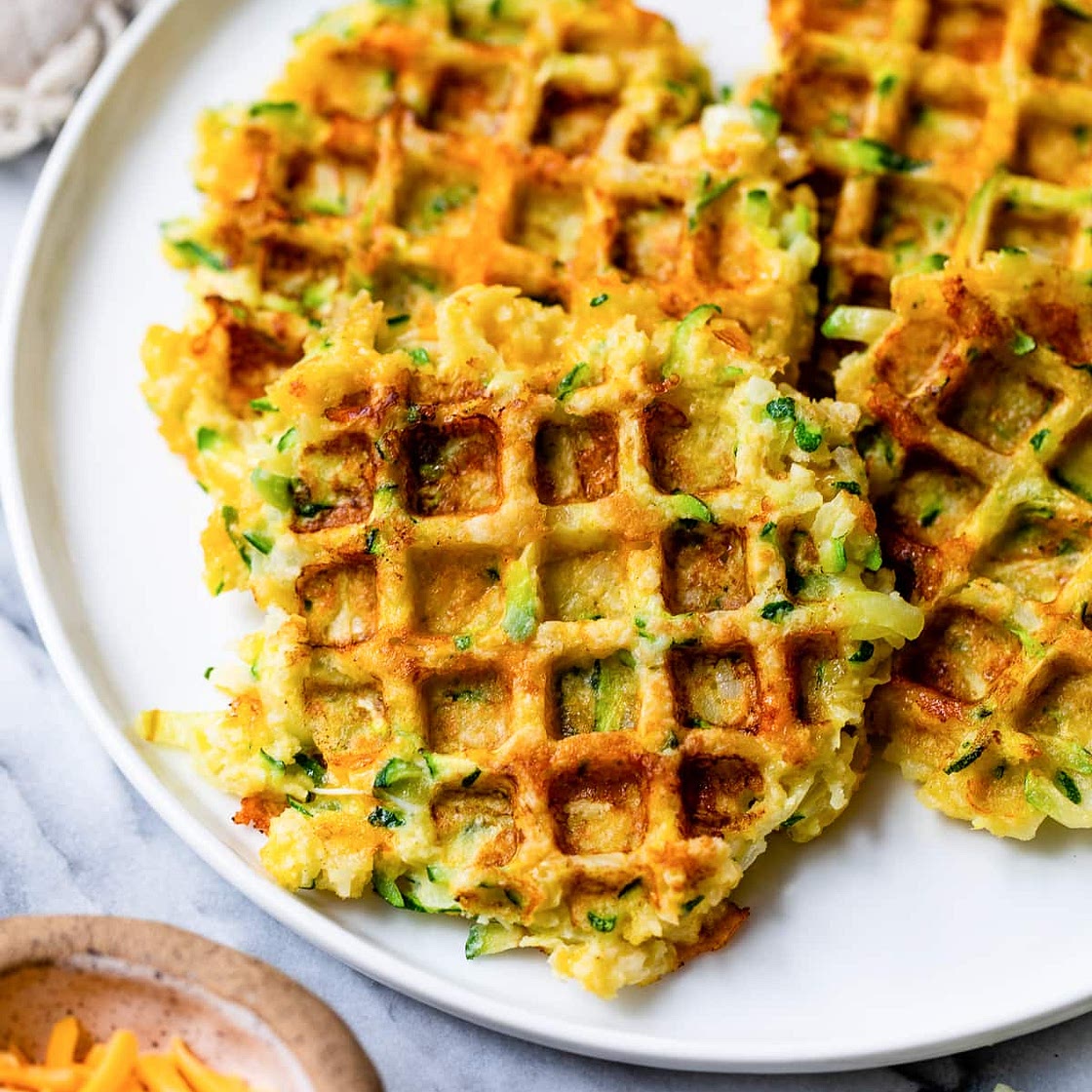 Savory Zucchini Waffles