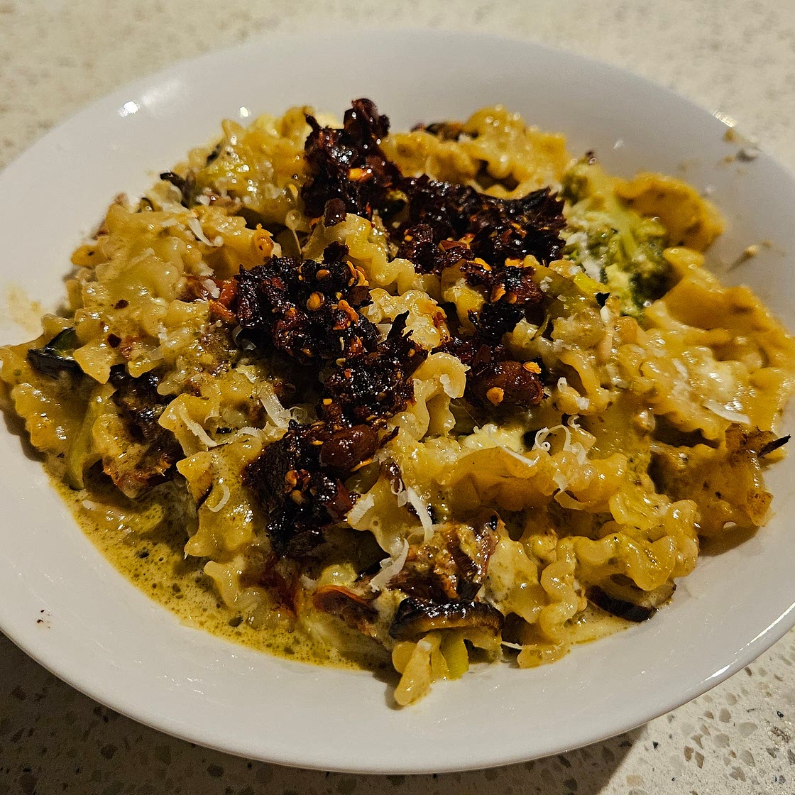 Creamy Broccoli and Burrata Pasta