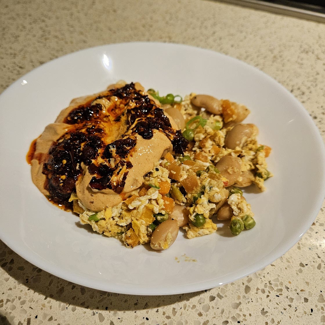 Spicy Butter Bean and Pea Stir-Fry