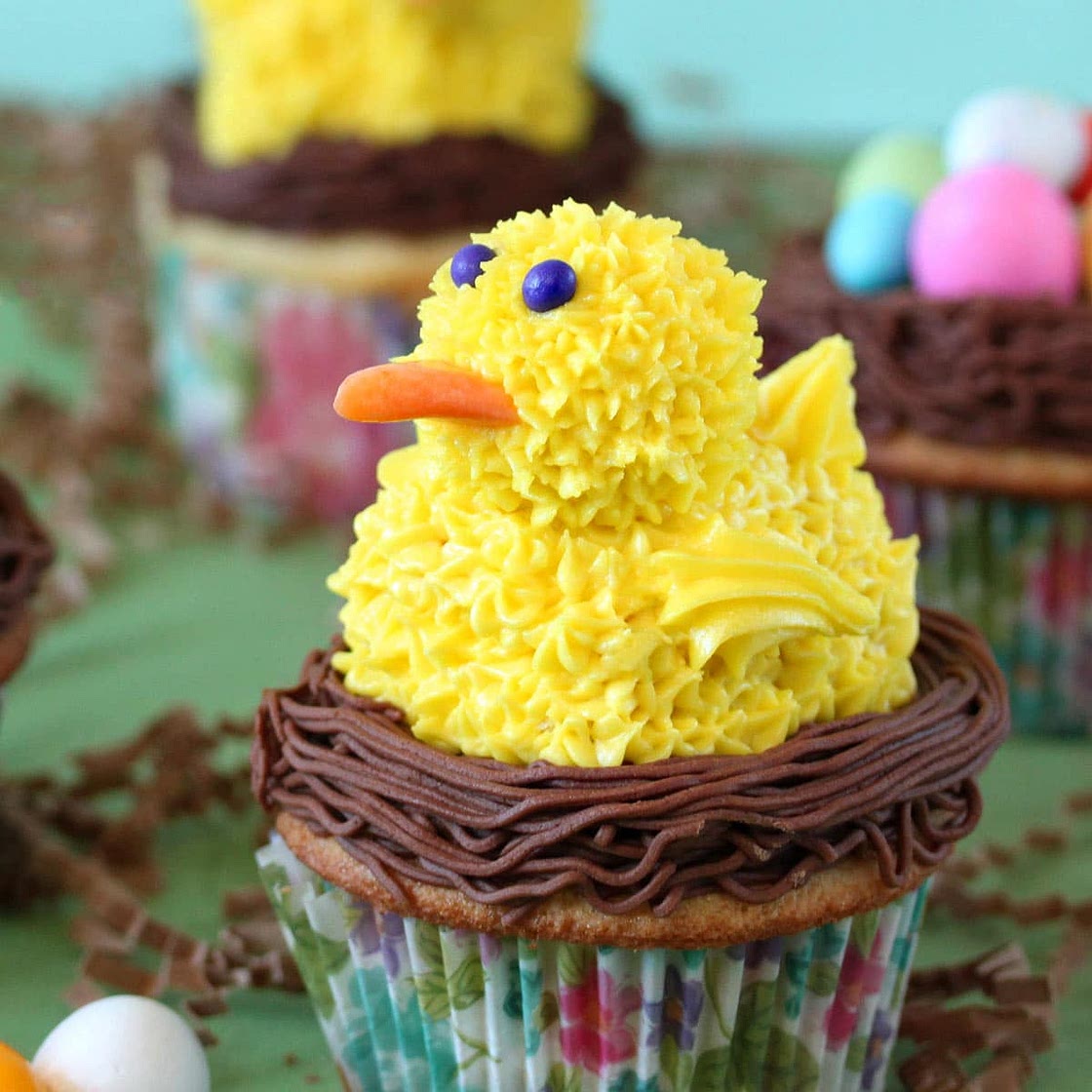 Spring Chick Cupcakes