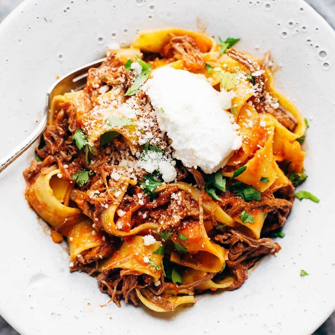 Slow Cooker Beef Ragu with Pappardelle