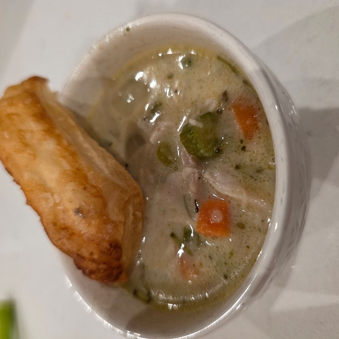Chicken pot pie soup
