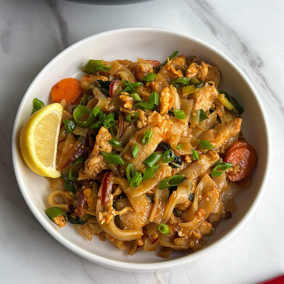 Healthy Pad See Ew- Over 40g Protein!