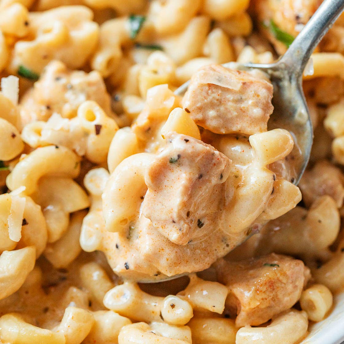 Instant Pot Creamy Garlic Chicken Pasta