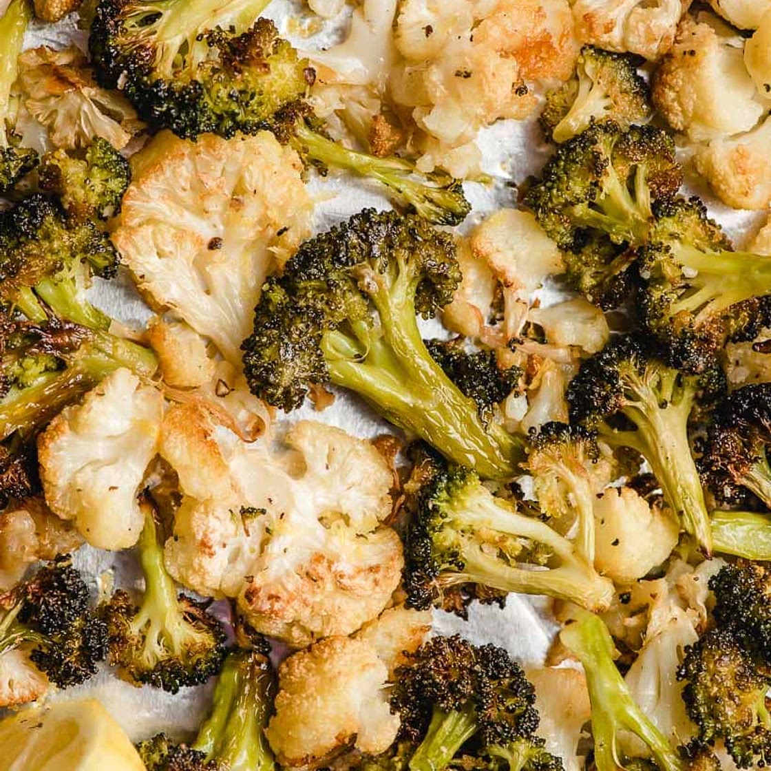 Roasted Broccoli and Cauliflower