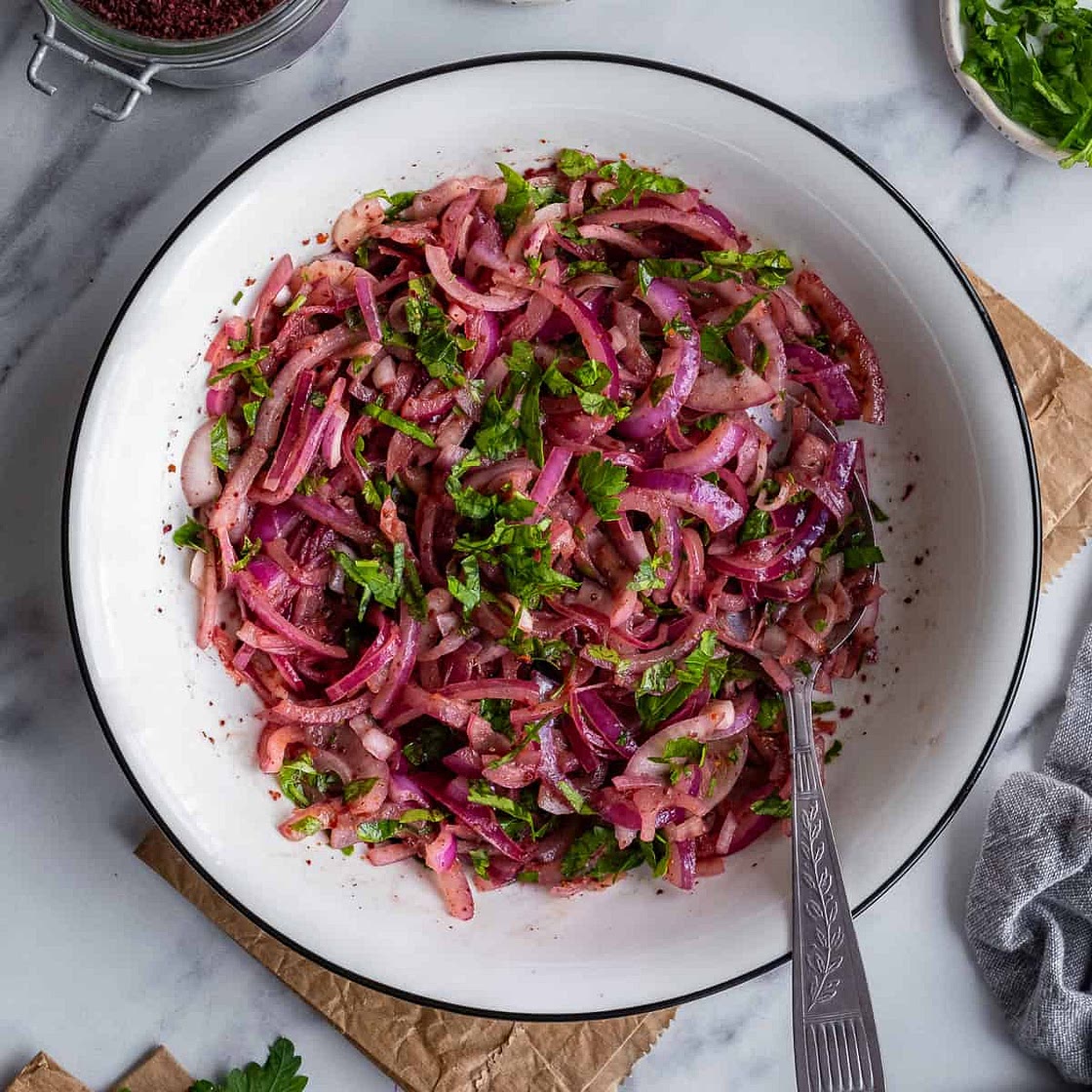 Sumac Onions (Turkish Onion Salad)