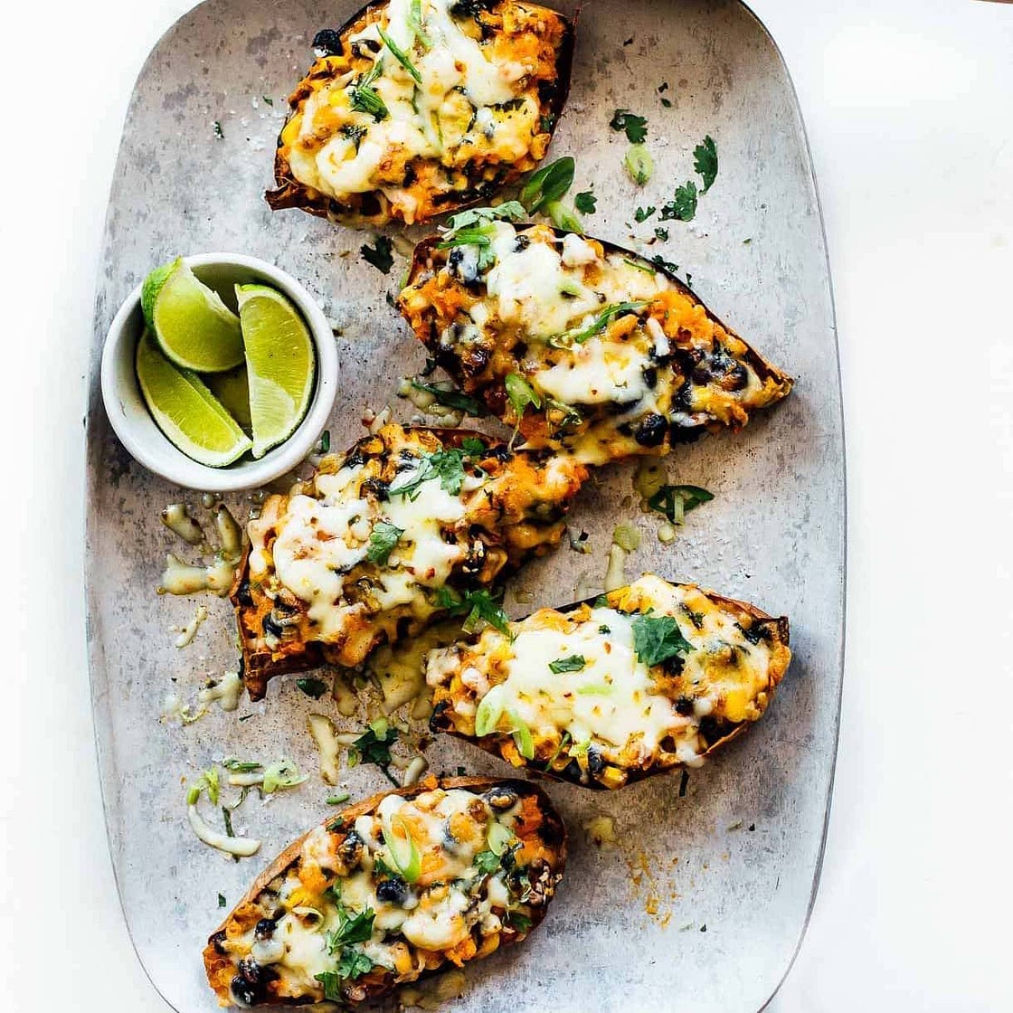 Healthy Chipotle Sweet Potato Skins