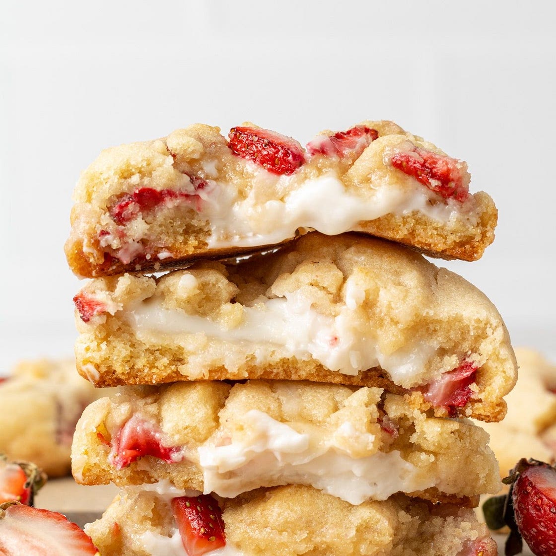 Strawberry Cheesecake Cookies