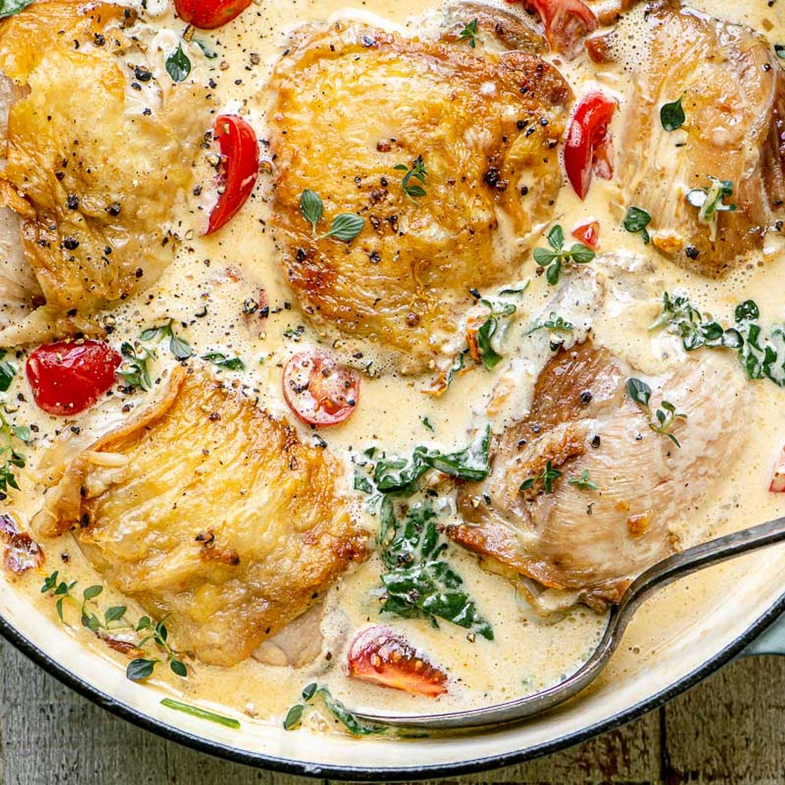 Creamy Tuscan Chicken Thighs