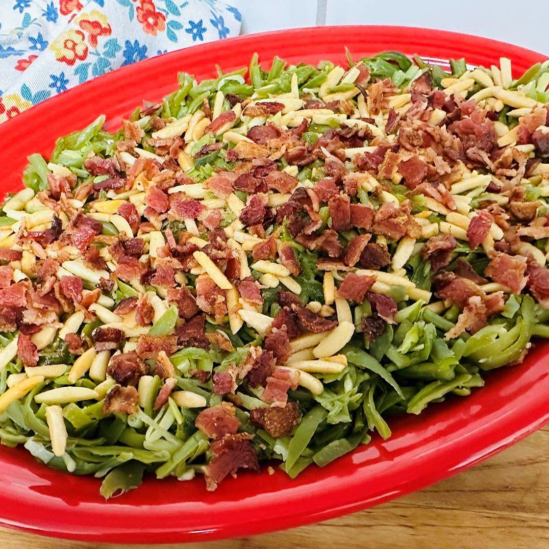 Green Beans Almondine with Bacon