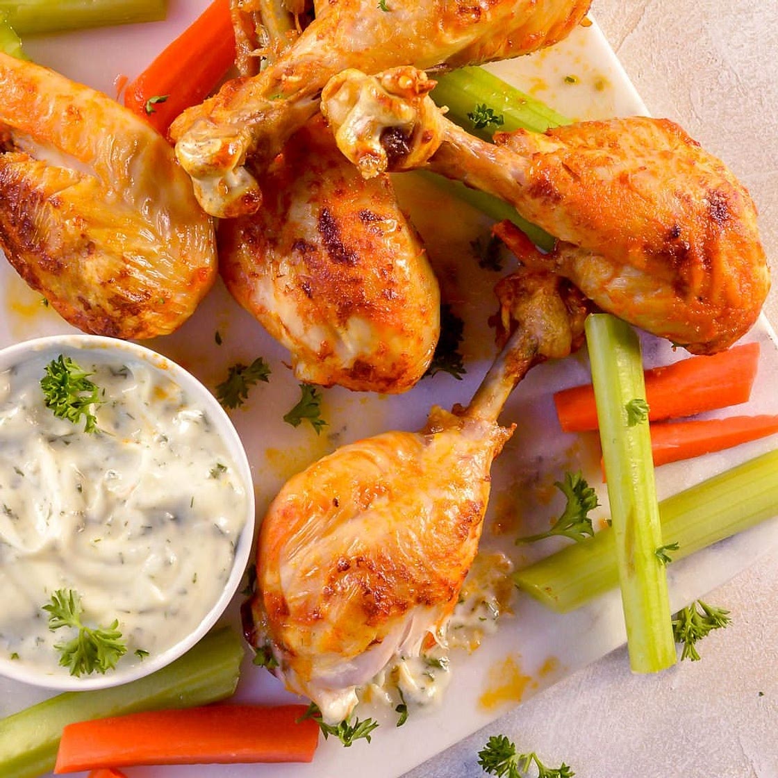 Buffalo Chicken Air Fryer Chicken Legs