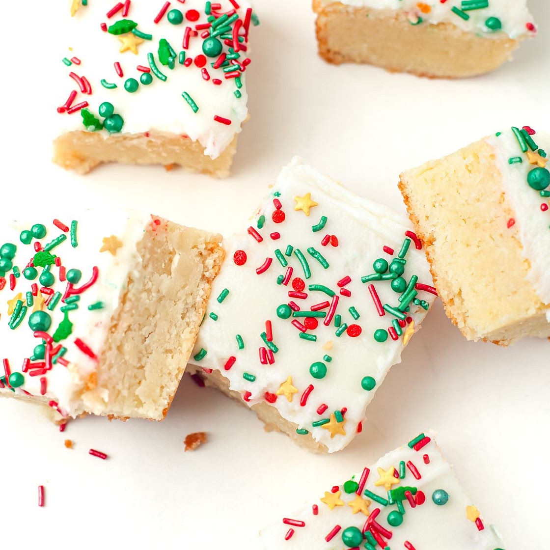 Christmas Sugar Cookie Bars