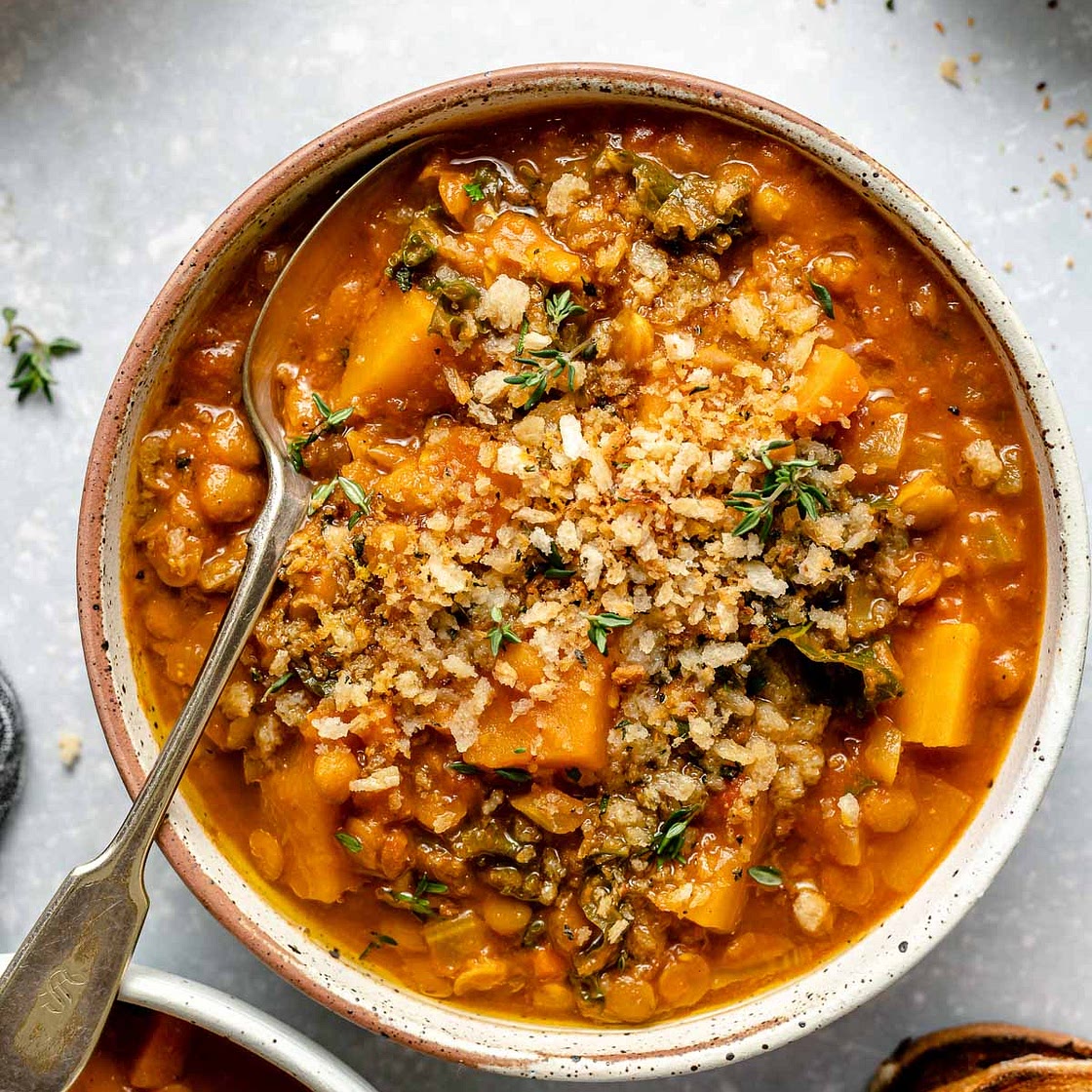 Damn Good Vegan Lentil Soup