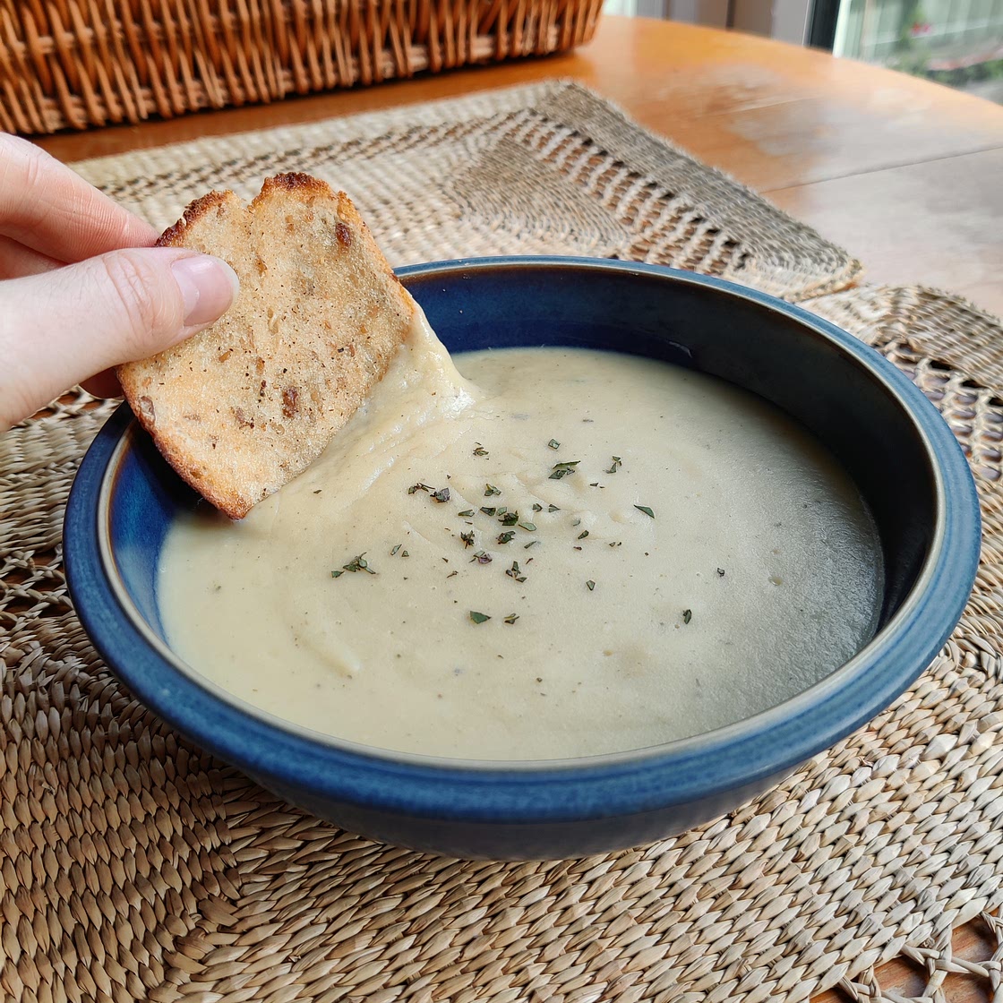 High Protein Leek & Potato Soup