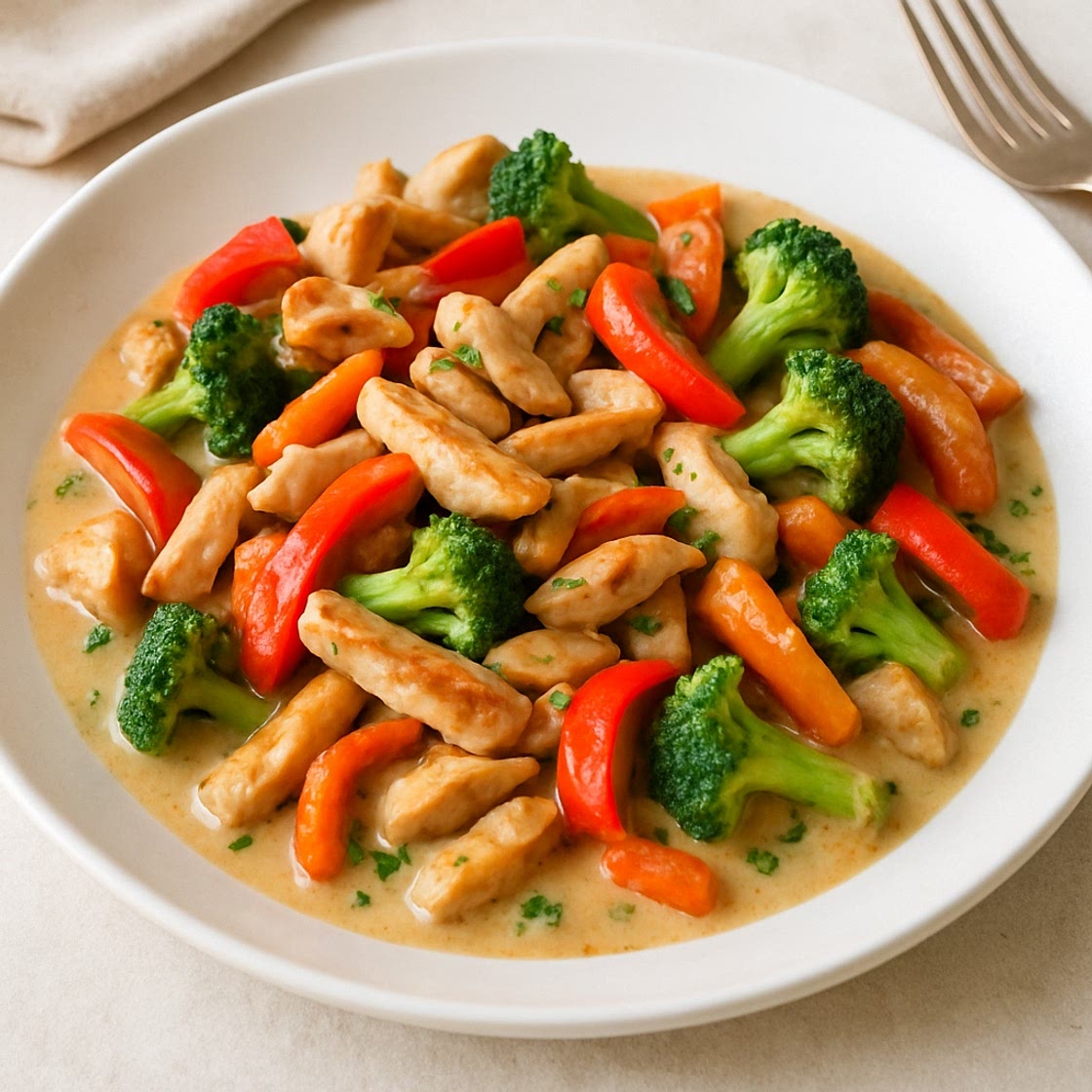 1,6L Hähnchengeschnetzeltes mit Gemüse