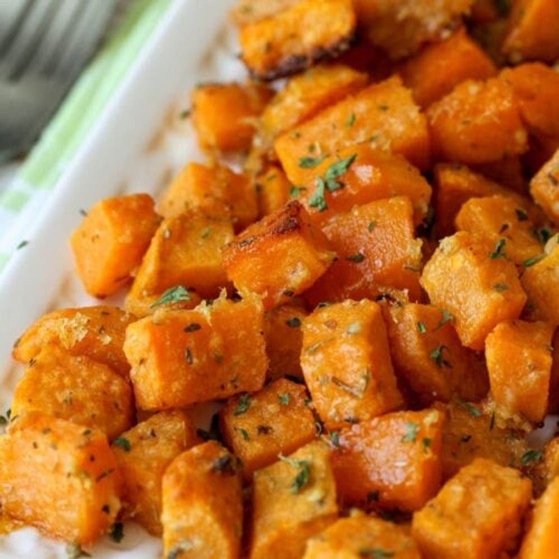 Baked Parmesan Sweet Potatoes Recipe