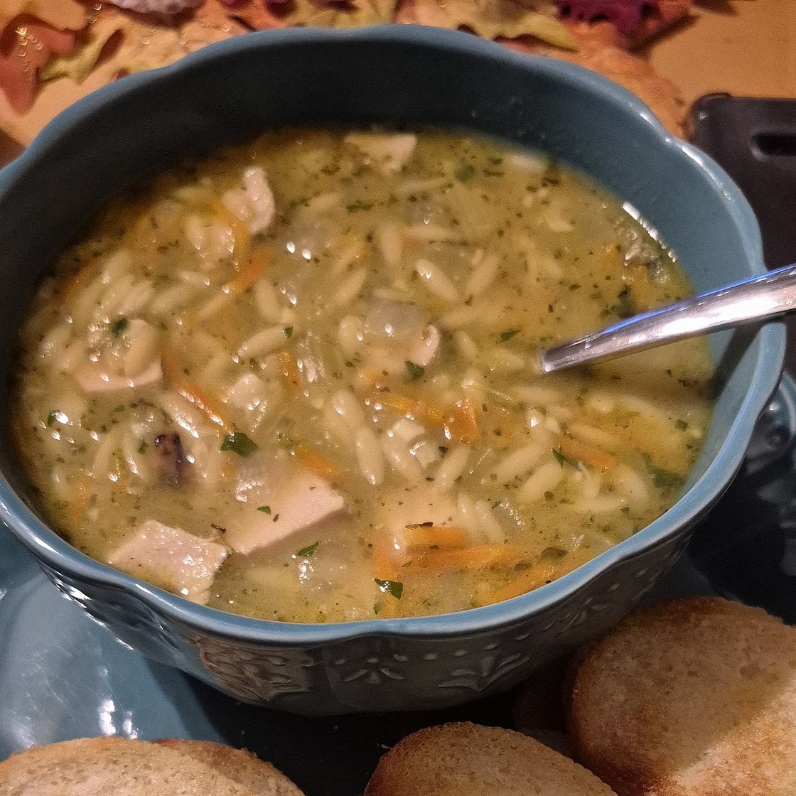 Lemon Chicken Orzo Soup