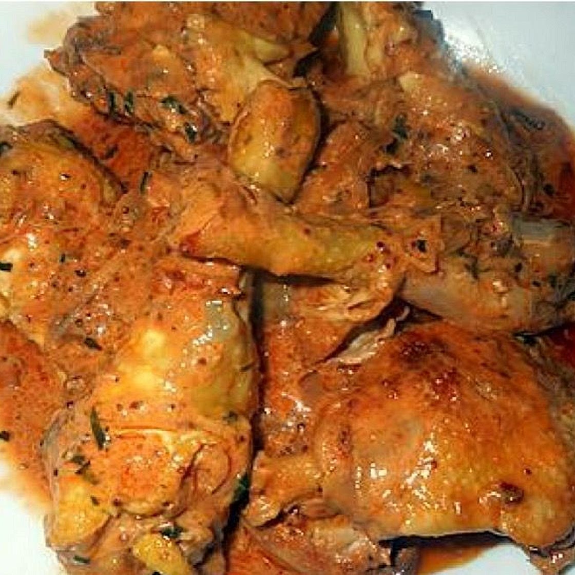 Chicken thighs à la lyonnaise (Jacques Pépin)