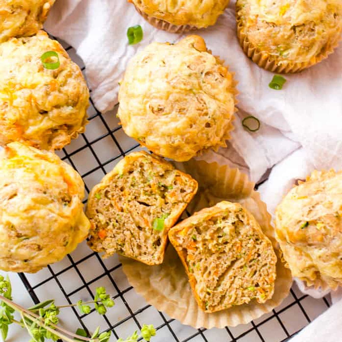 Savory 3-Veggie Muffins
