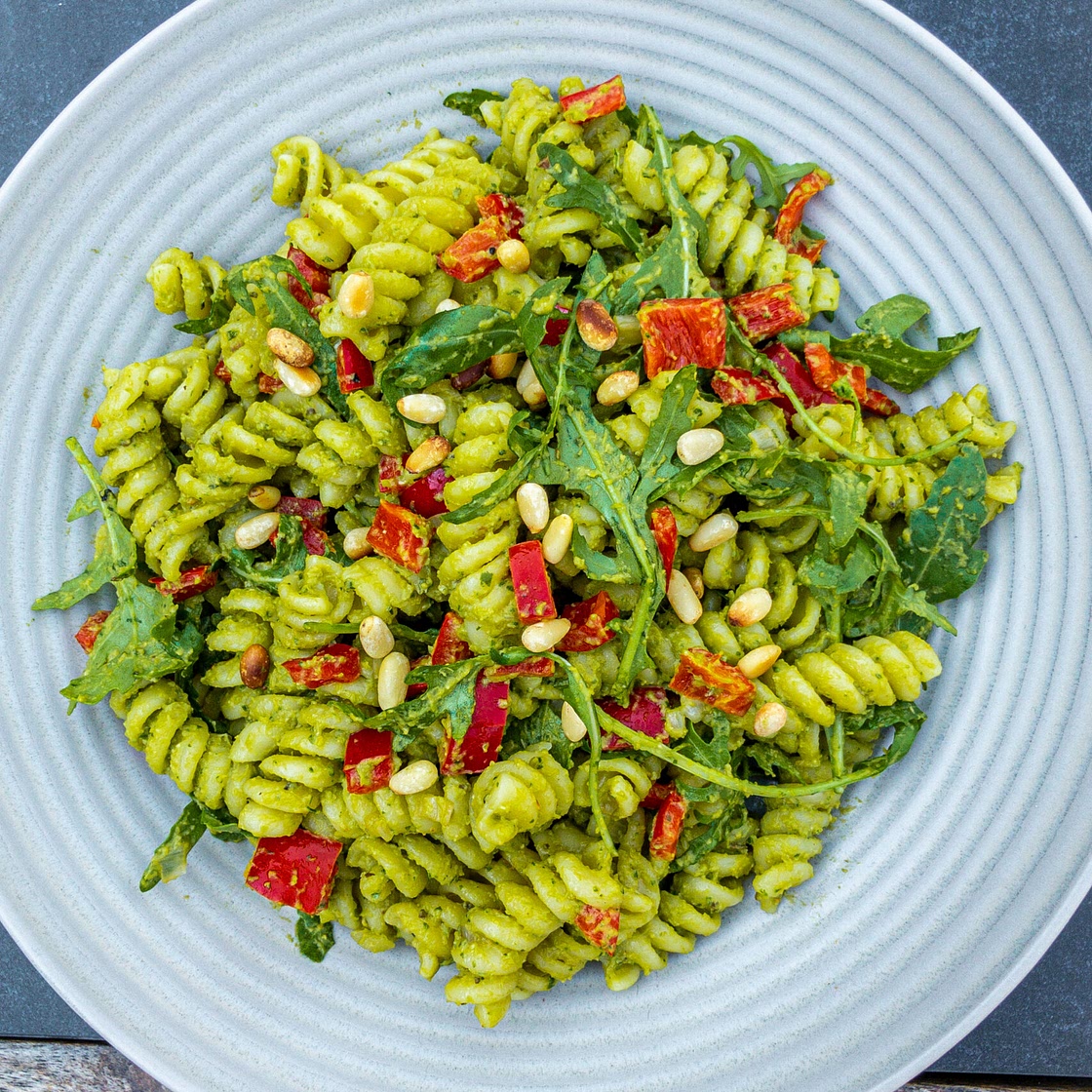 Peas and Basil Pesto Pasta