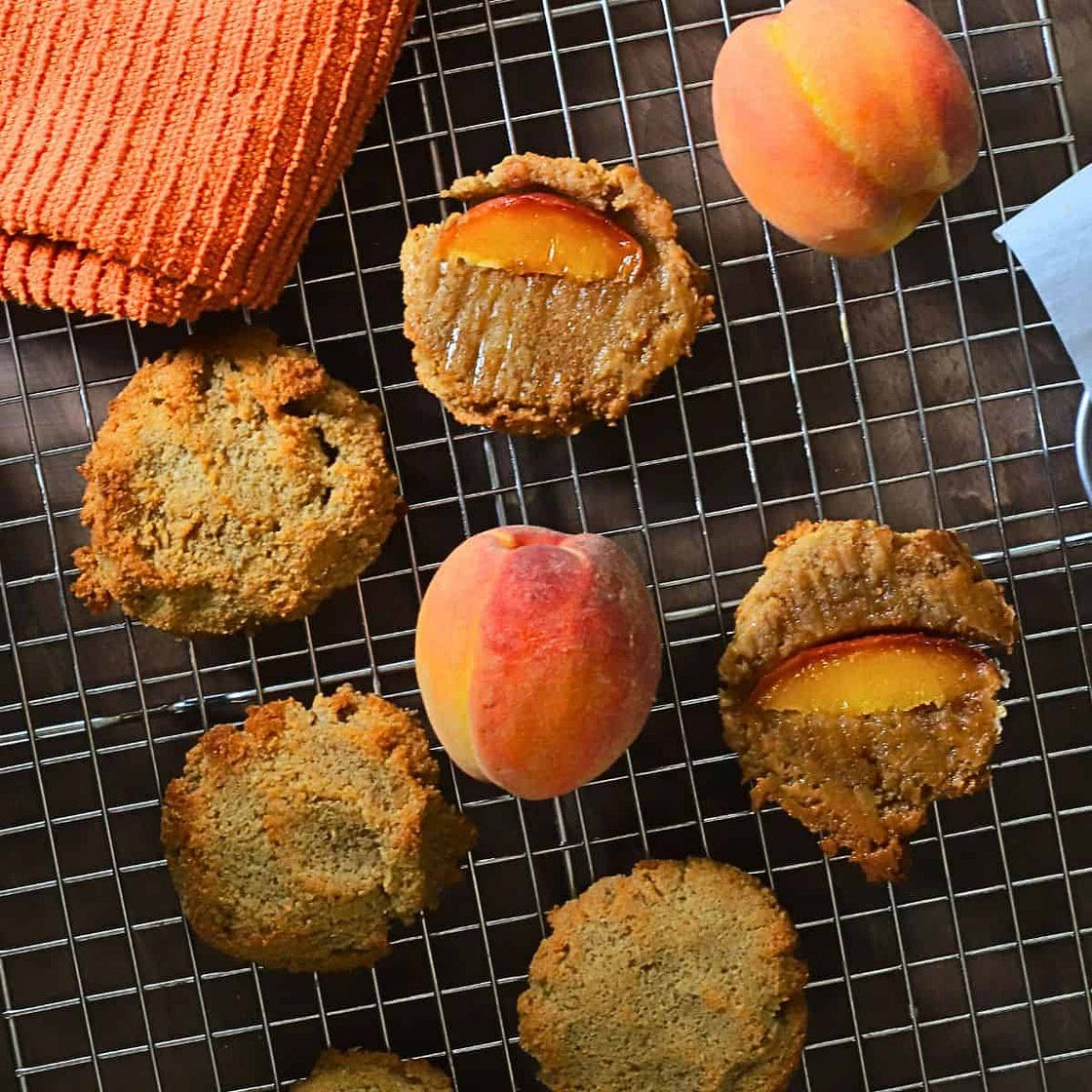 Low Carb Peach Upside Down Cookies (Gluten Free)
