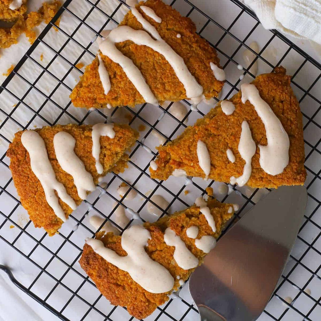 Low Carb Pumpkin Spice Scones (High Protein, Gluten Free)