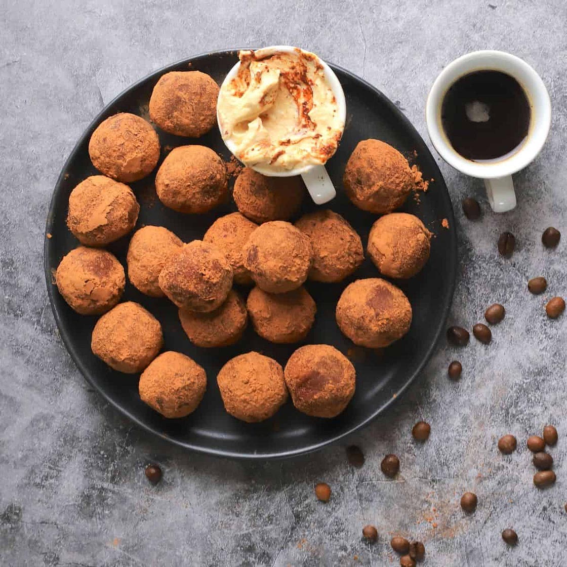 Low Carb Tiramisu Protein Balls