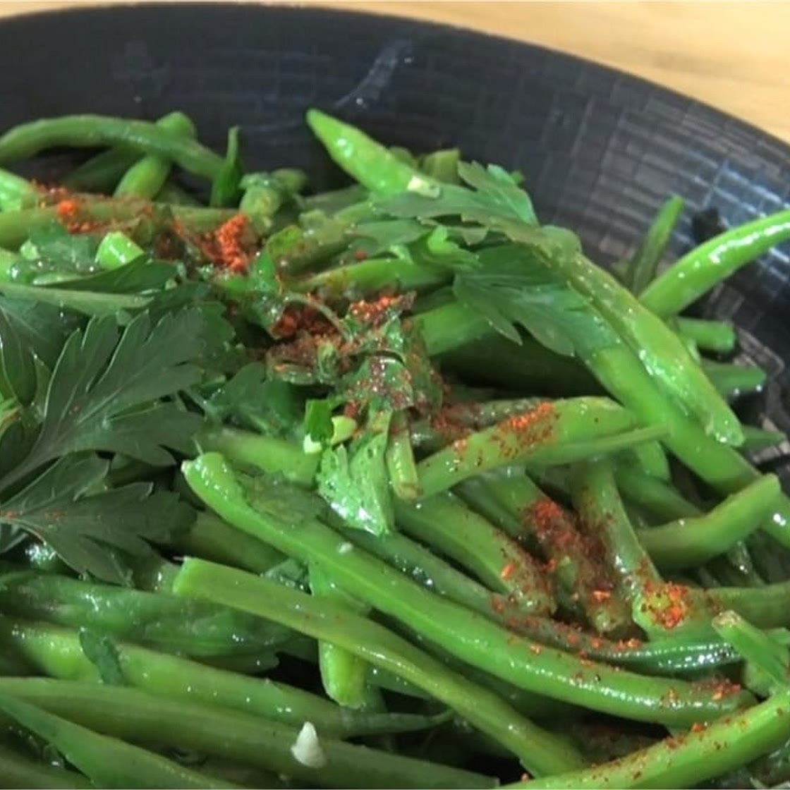 Haricots verts au beurre