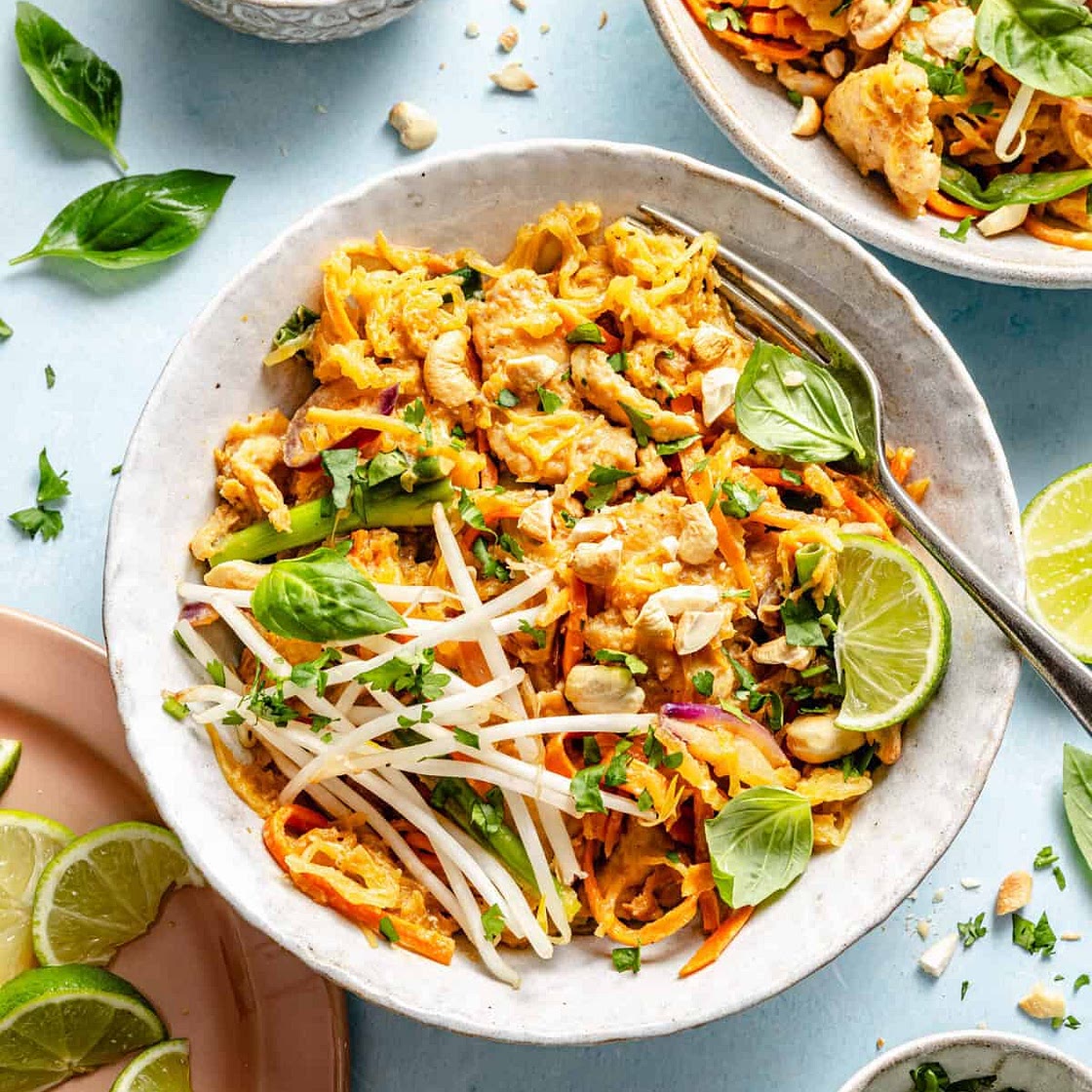 Whole30 Spaghetti Squash Pad Thai