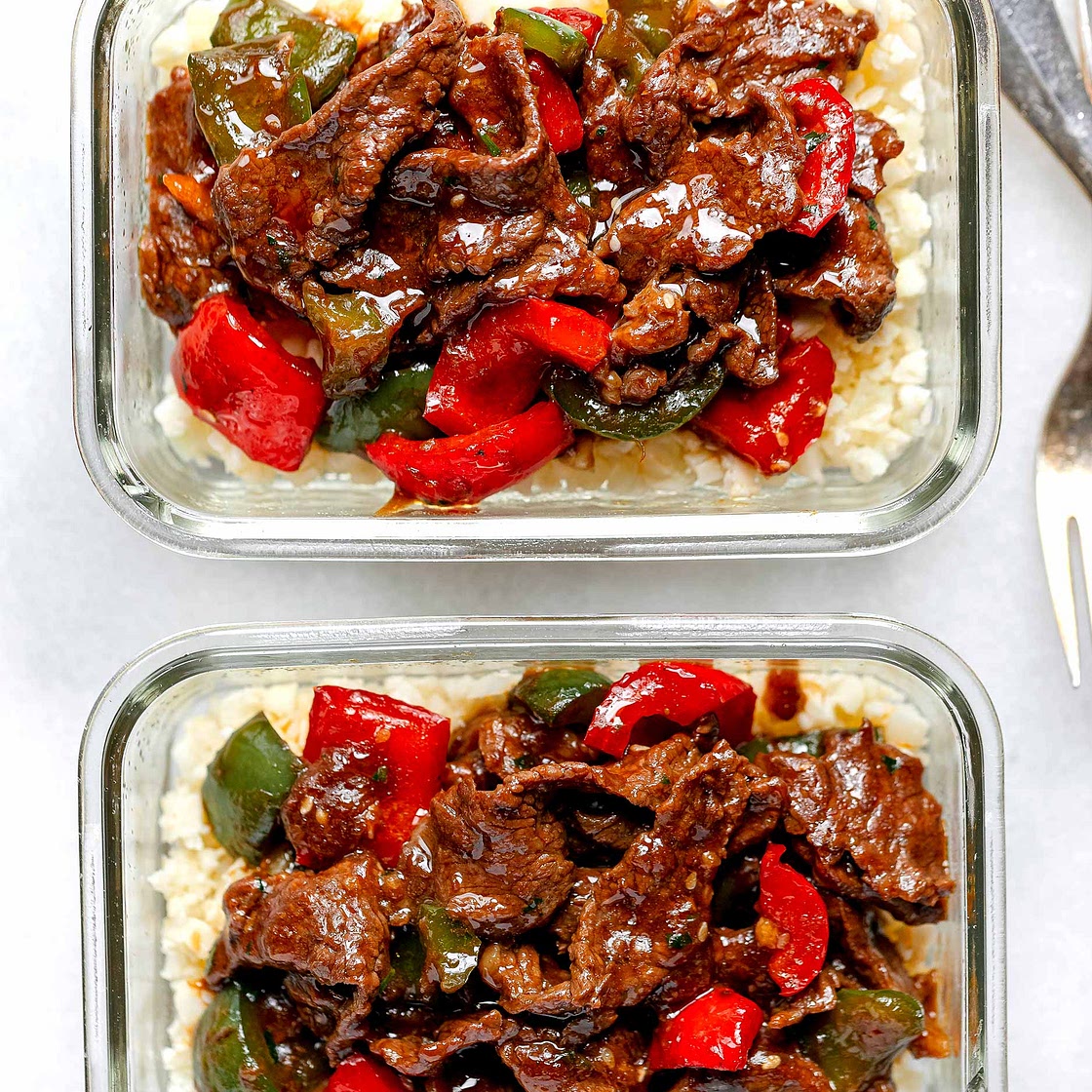 15-Minute Pepper Steak Stir Fry Meal Prep