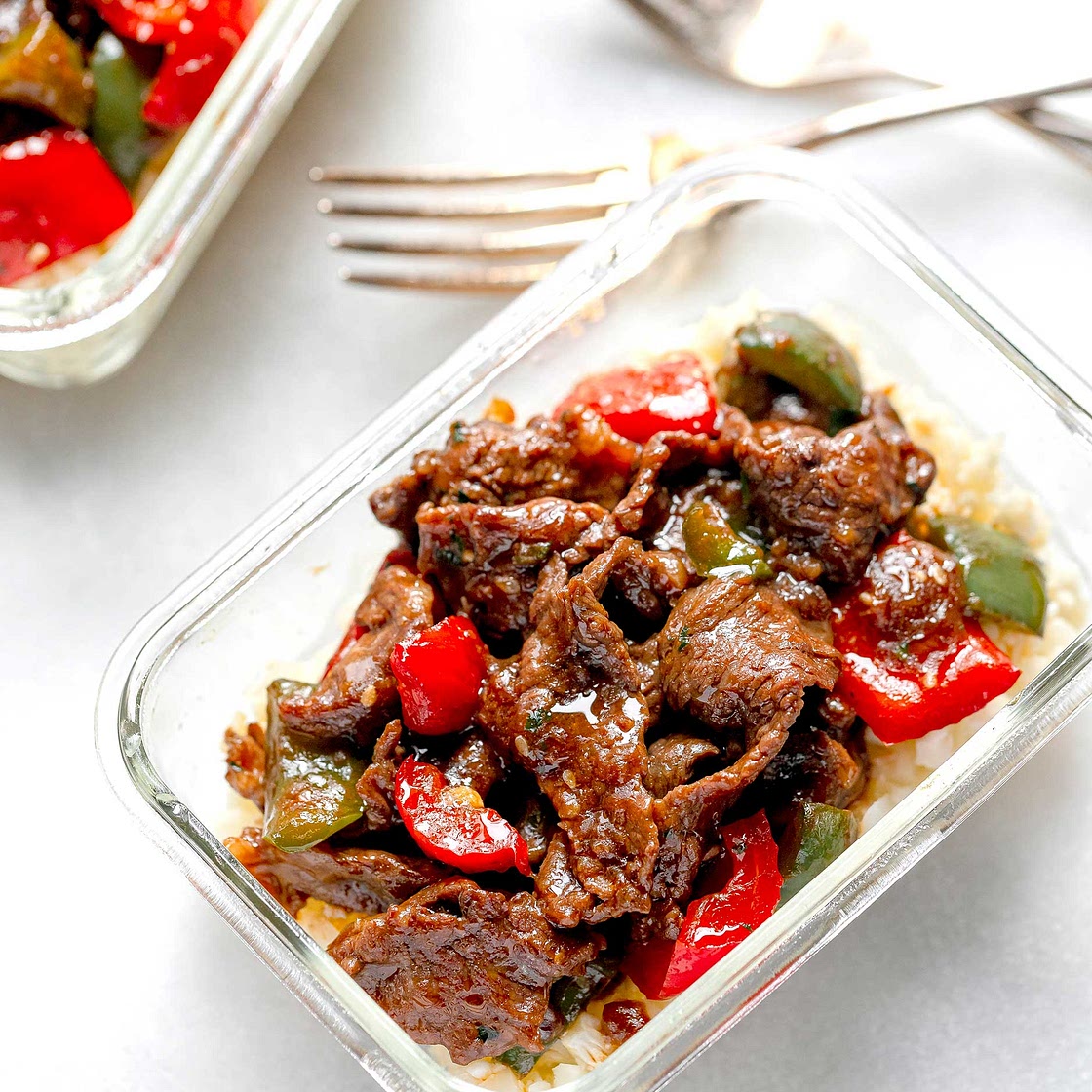 15-Minute Pepper Steak Stir Fry Meal Prep