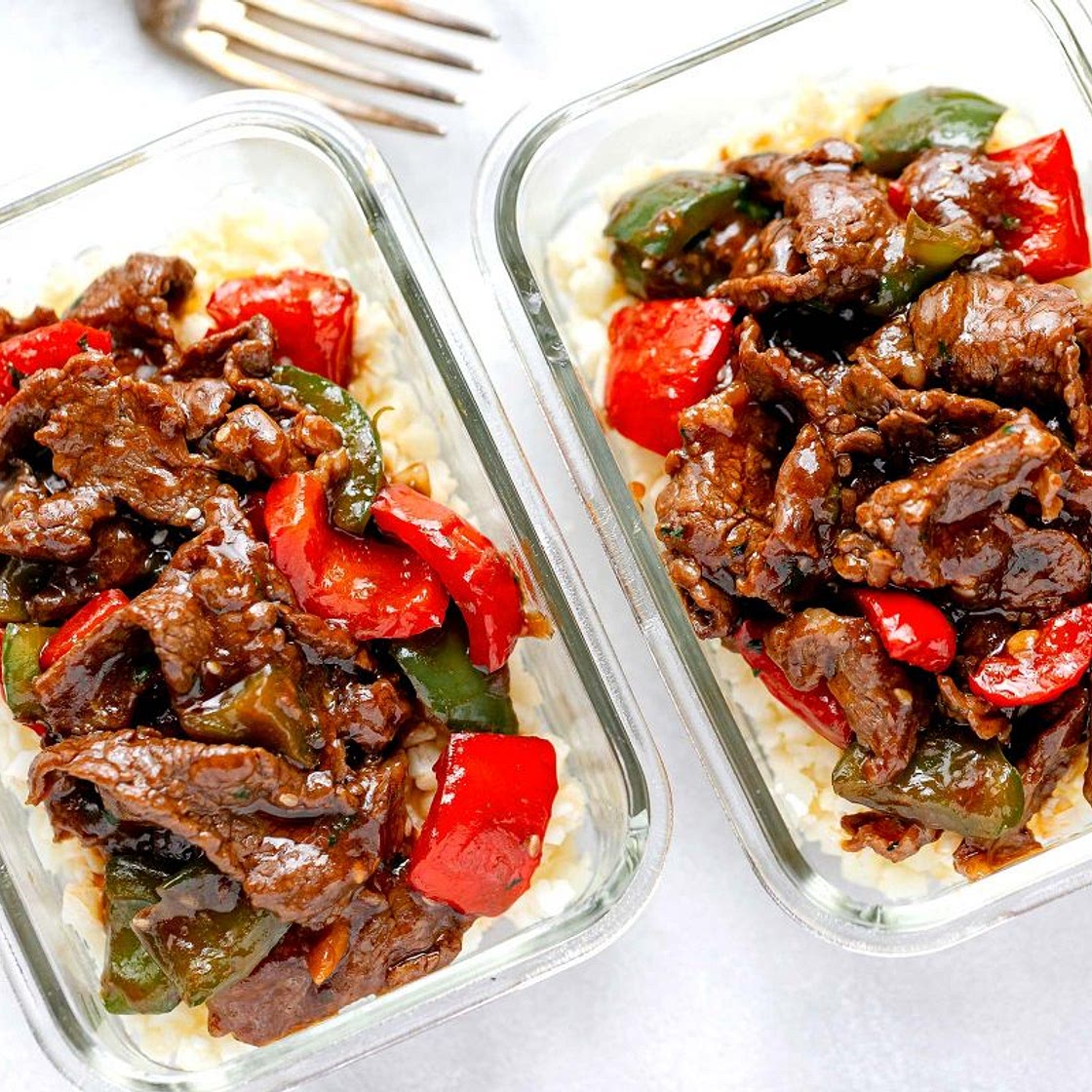 15-Minute Pepper Steak Stir Fry Meal Prep